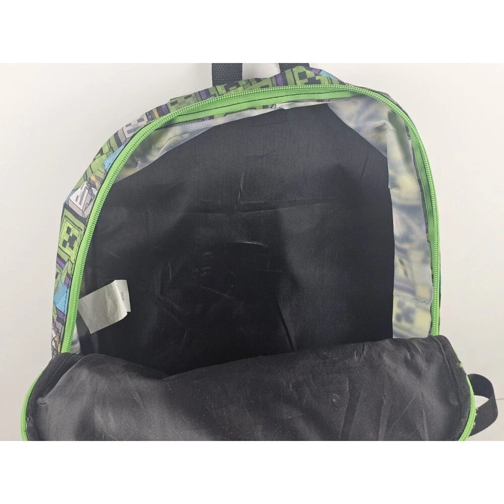 Minecraft Creeper TnT Adventure Mode 16-Inch Kids Backpack Back To School Bag